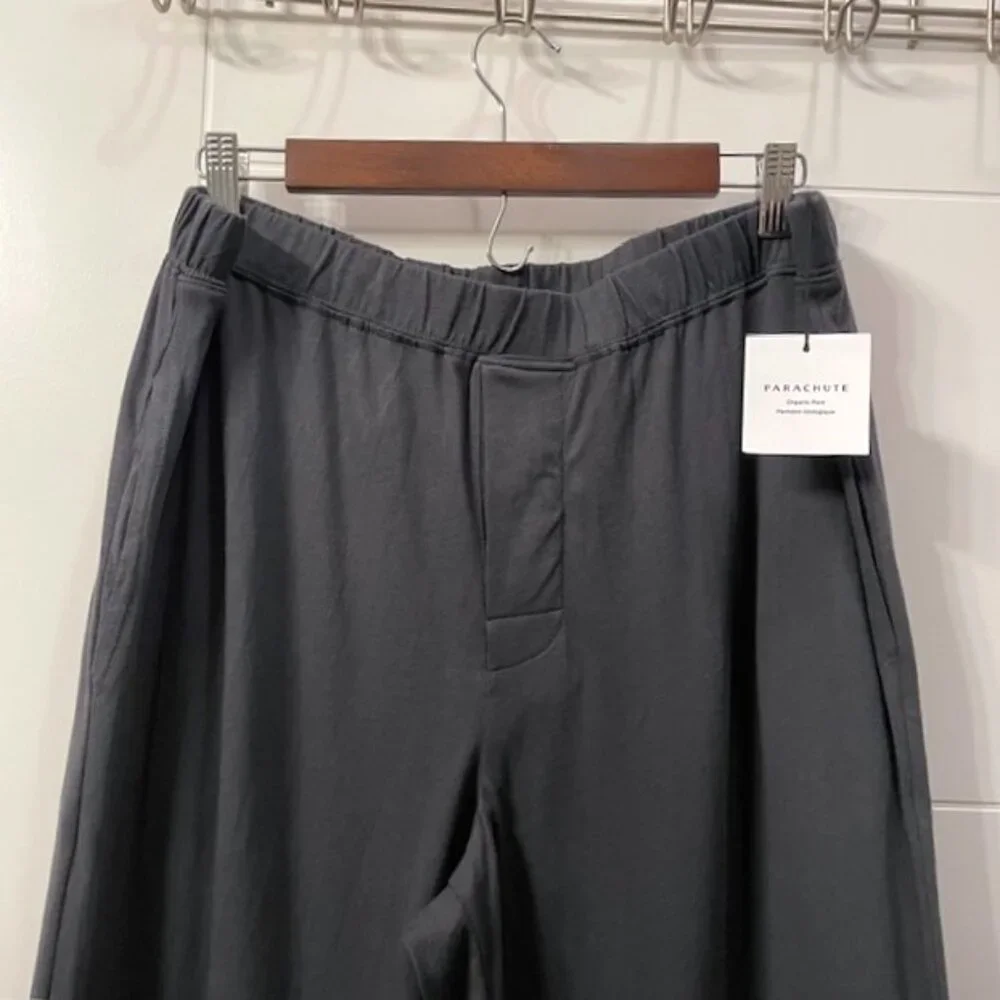 NWT Men's Parachute Organic Cotton Lounge Pants Gray Coal Size XL